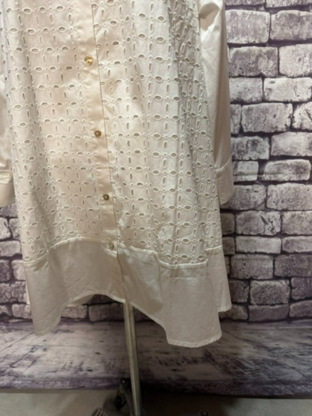 Wynne Collection White A-Line Tunic Size L - Picture 3 of 9